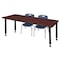 Regency Tables > Height Adjustable > Rectangular Table & Chair Sets, 60 W, 24 L, 23-34 H, Mahogany MT6024MHAPBK45NV - alternate 1